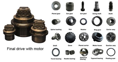 china excavator final drive parts 